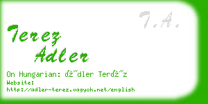 terez adler business card